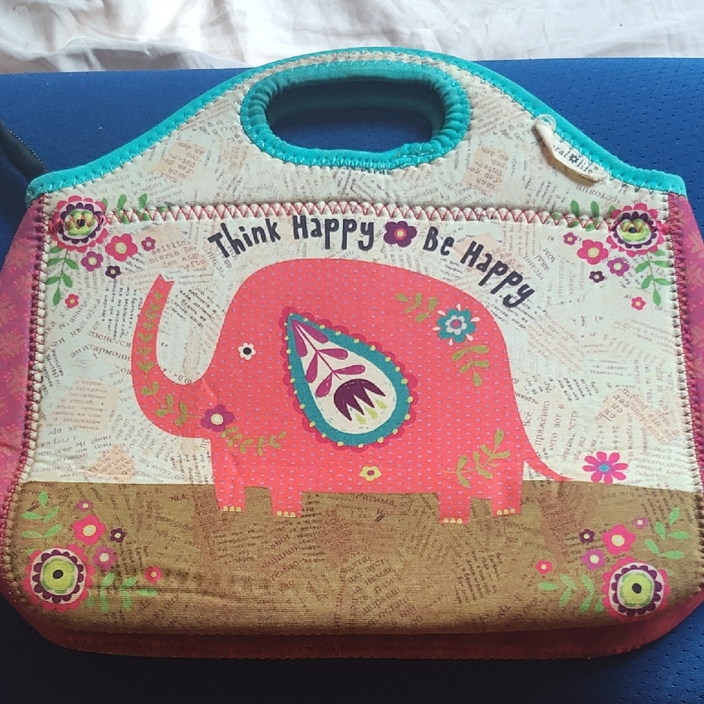 NATURAL LIFE Colorful Elephant Tote Bag